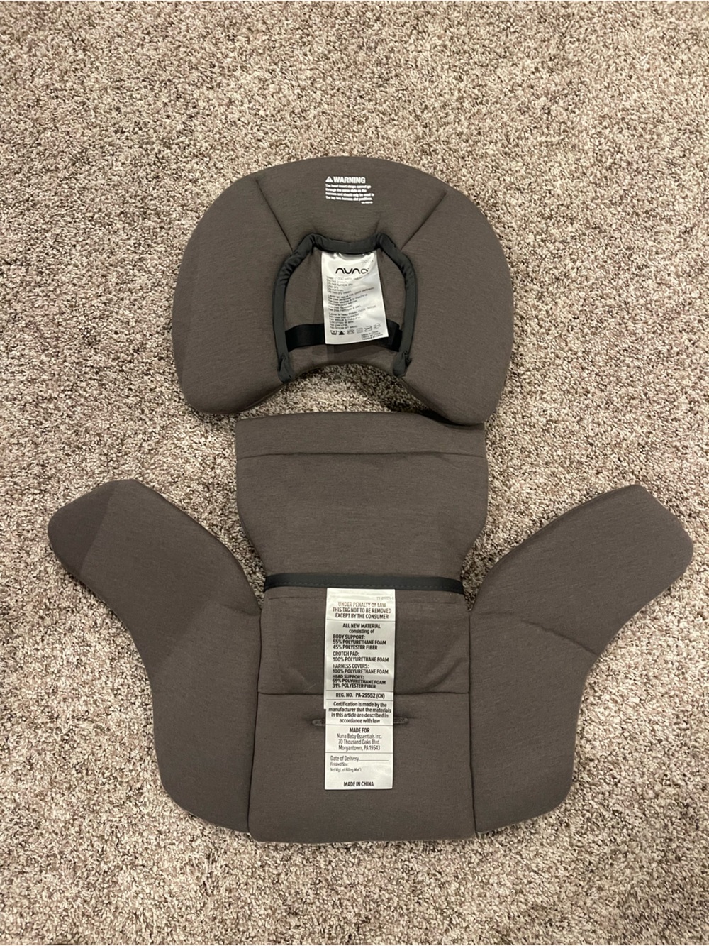 Nuna PIPA Series Infant Insert Set - Picture 2 of 5